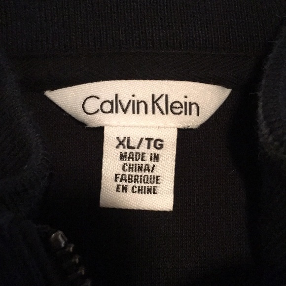 Calvin Klein Men’s Black Pullover 1/4 zip - Picture 4 of 4
